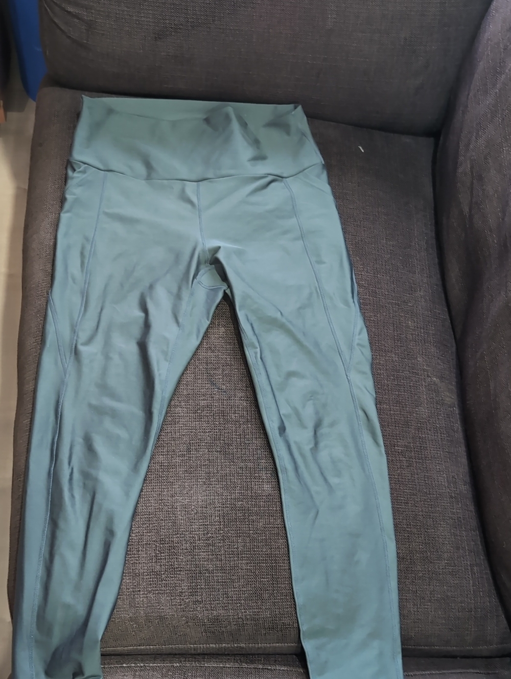 Oraki High-Waist Women’s Leggings — Teal Green With Pockets